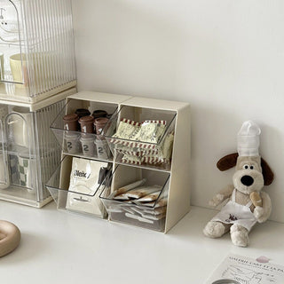 Tabletop Divider Slanted Storage Box Tea Bags