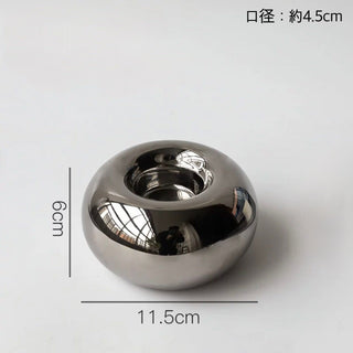 Metallic Candle Holder   Decorative Object