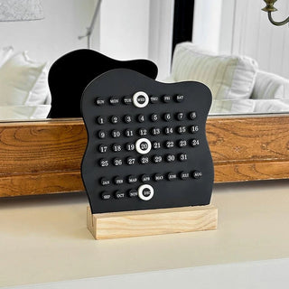 Irregular Wave Desktop Mini Board Perpetual Calendar