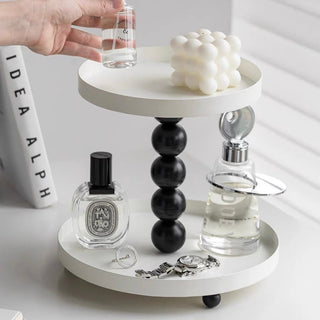 Modern Ball Design Two-Tier Storage Tray Rack Shelf