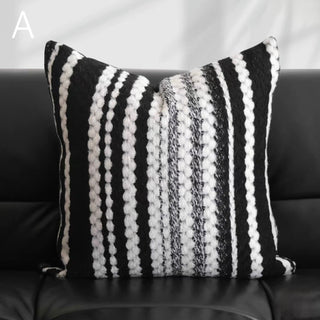 Black Mix Cushion Cover  45x45cm Monotone