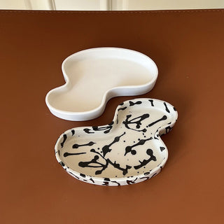 Ink Splash Pattern Ceramic Mini Tray