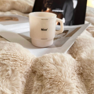 Light Beige Fluffy and Soft Duvet Cover Set 2 Sizes  Bed Cover Bedding Cover
