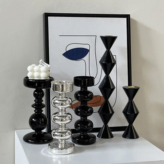 Glass Bubble Candle Holder   Decorative Object