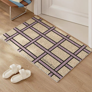 Grid Check Pattern Entrance Mat  50 x 80 cm Mud Removal