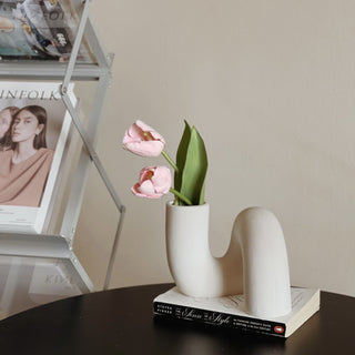Twist Ceramic Flower Vase Flower Vase Object