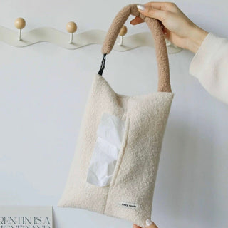Hanging Fluffy Boa Tissue Case   Car Wall Mountable