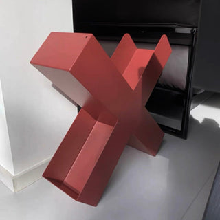 X-shaped Iron Magazine Rack Storage Book Stand