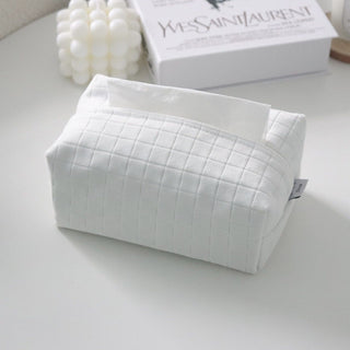 Checkered pattern Mousse velvet tissue cover