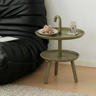 Umbrella Handle Two-Tier Mini Side Table