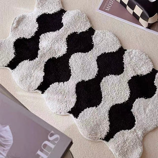 Wavy Monotone Door Mat 40x70
