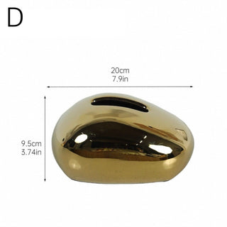 Ceramic Mouse-Shaped Tissue Case Metallic