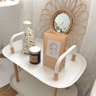 Castered Side Table Two-Tier Rack Wagon