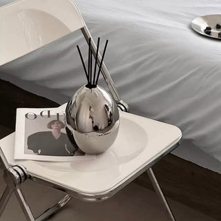 Egg motif ceramic diffuser container refillable bottle