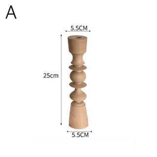 Wood Candle Holder  with Stand