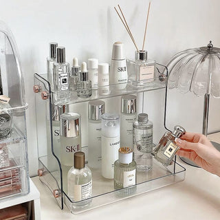 Acrylic Two-Tier Lightweight Cosmetic Storage Rack