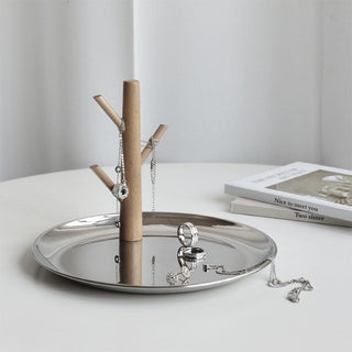 Tree-shaped accessory key stand tray