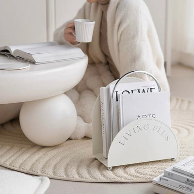 Portable Lettering Design Magazine Rack Storage