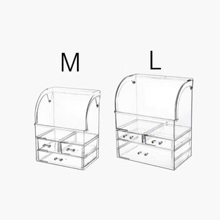 Clear Large Capacity Cosmetic Box 2 Sizes  Makeup Storage