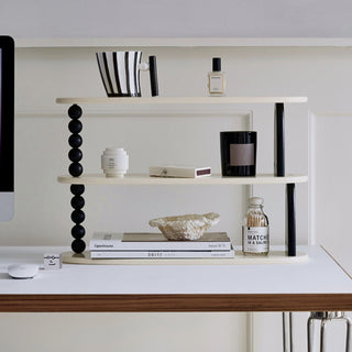 Asymmetrical design Three-tier storage display rack
