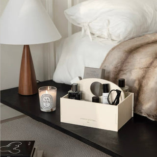 Wooden Storage Box with Handle   Cosmetics