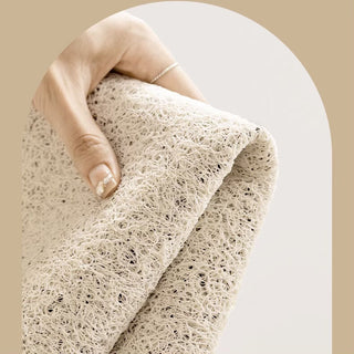 Brown polka dot entrance mat 50x80 mud-removing mat