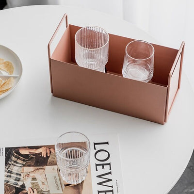 Storage Box with Handle Magazine Rack