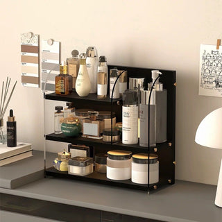 Acrylic Clear Three-Layer Cosmetic Storage Rack  Perfume Storage
