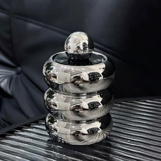 Ball Ceramic Brush Stand with Lid Three-Tier Four-Tier Chubby 6 Types  Small Item Storage