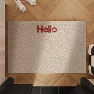 Hello Lettering Color Entrance Mat  50 x 80 cm Mud Removal