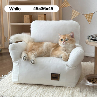 Fluffy Small Plain Pet Sofa for Dogs and Cats Pet Bed Pet Supplies Pet Cushion Washable