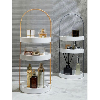 Archframe Round Three-Tier Rack  Cosmetic Storage