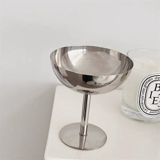 Stainless Steel Small Item Container Candle Holder  Tray