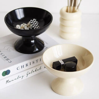 Footed Storage Plate Tray  Small Item Container