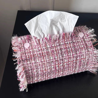 Tweed-style fringe mixed tissue case