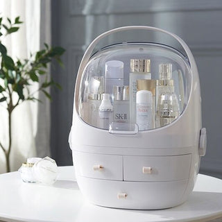 Portable Large Capacity Cosmetic Box  Makeup Storage