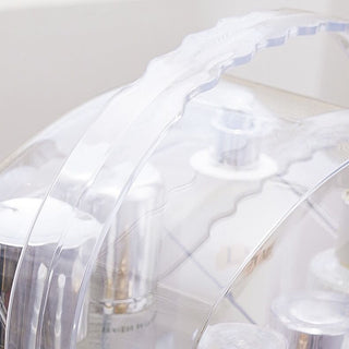 Clear Portable Cosmetic Box Makeup Storage