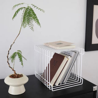 Wire Multifunctional Magazine Rack Storage Book Stand