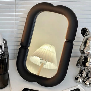 Monochrome Chubby Frame Mirror  Wall-mounted Tabletop