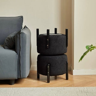 Compact Round Stool with Legs  Ottoman Chair Round Stool for Entryway
