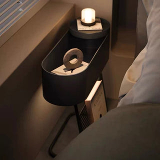 Slim Iron Side Table Storage Magazine Rack