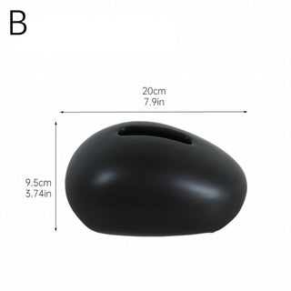 Ceramic Mouse-Shaped Tissue Case Metallic
