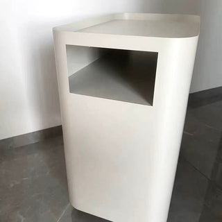 Caster-equipped 30cm wide iron storage wagonin  side table