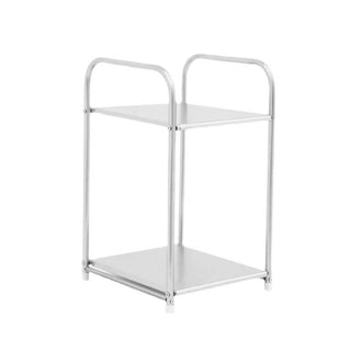 Modular Stainless Steel Tier Rack Side Table