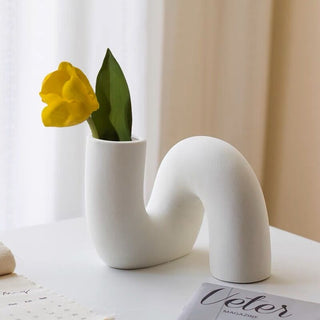 Twist Ceramic Flower Vase Flower Vase Object