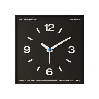 Square Frame Monotone Clock  Wall Clock