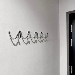 Silver Wavy Wall Hooks   Hanger Hooks   Wall-mounted Storage