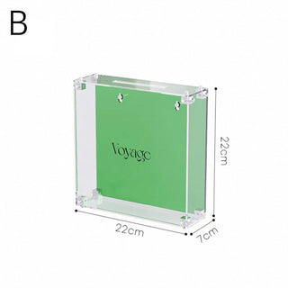 Acrylic Clear Square Ticket Storage Box   voyage