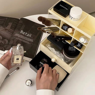 Pearl Monotone Drawer Cosmetic Storage Box