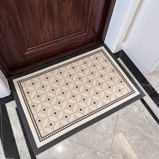 Monotone Geometric Pattern Water-Repellent Entrance Mat 4 Types 50 x 80 cm